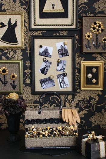 懐かしくて新鮮な昭和～バブル期の金ボタンを使って