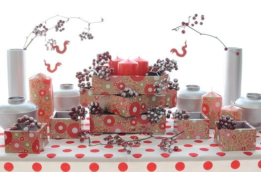 デコパッチで、和モダンなお正月ディスプレイ